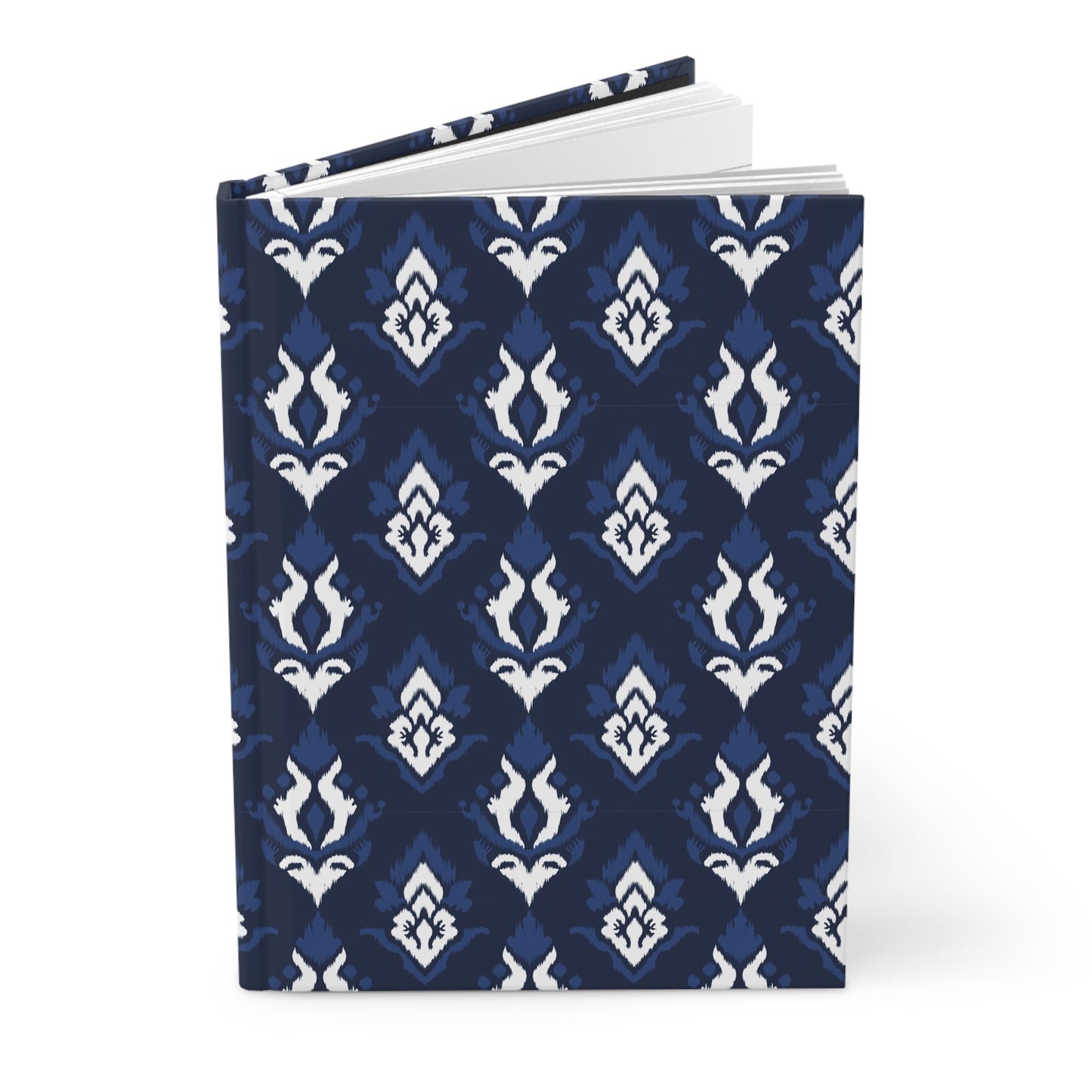 Hardcover Journal | Navy & White | Ikat