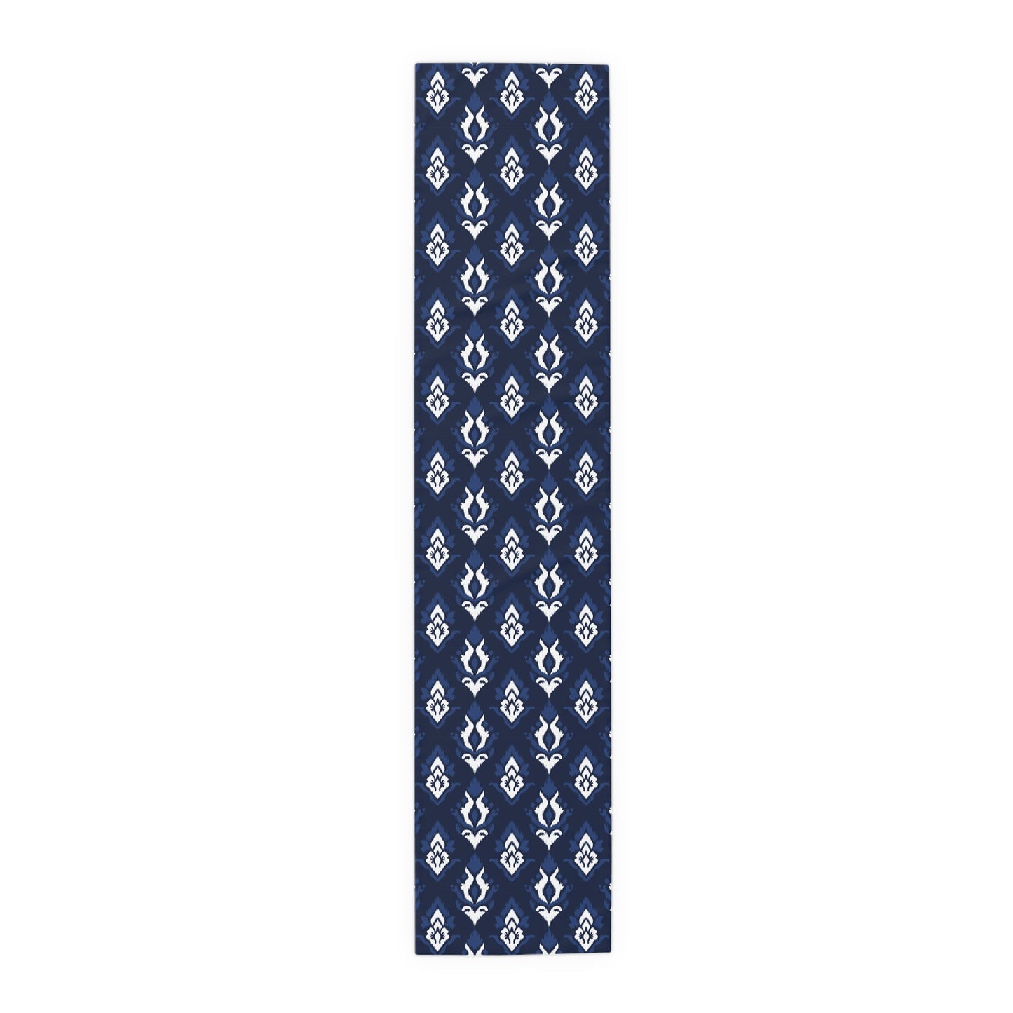 Table Runner | Navy & White | Ikat