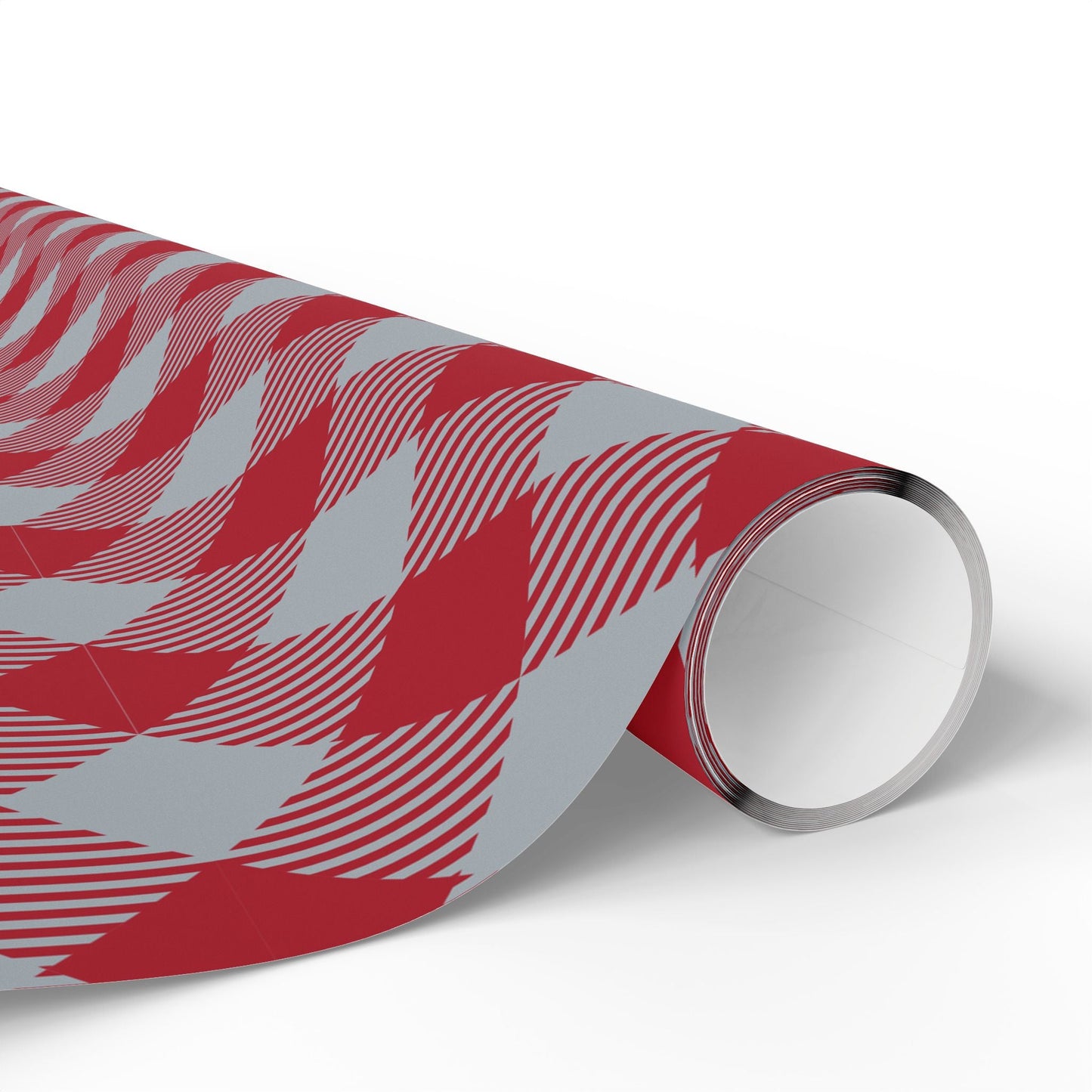 Gift Wrap | Red & Gray | Gingham