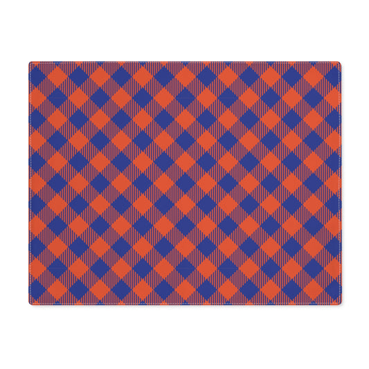 Placemat | Bright Blue & Orange | Gingham