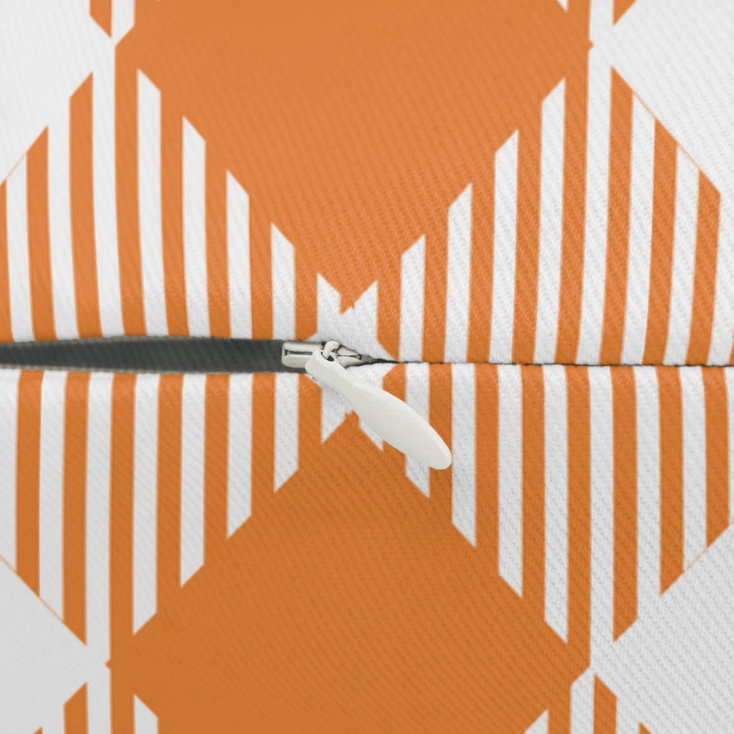 Pillow | Orange & White | Gingham