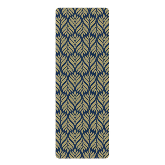 Yoga Mat | Blue & Gold | Palm
