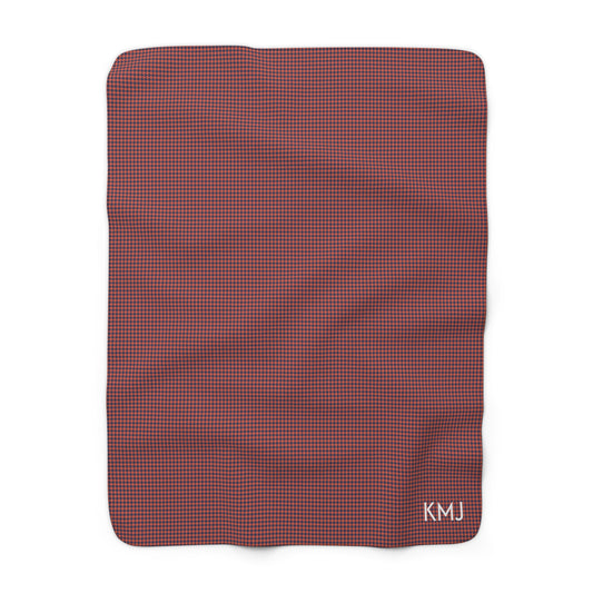Sherpa Fleece Blanket- Personalized | Charlottesville, Virginia | Houndstooth
