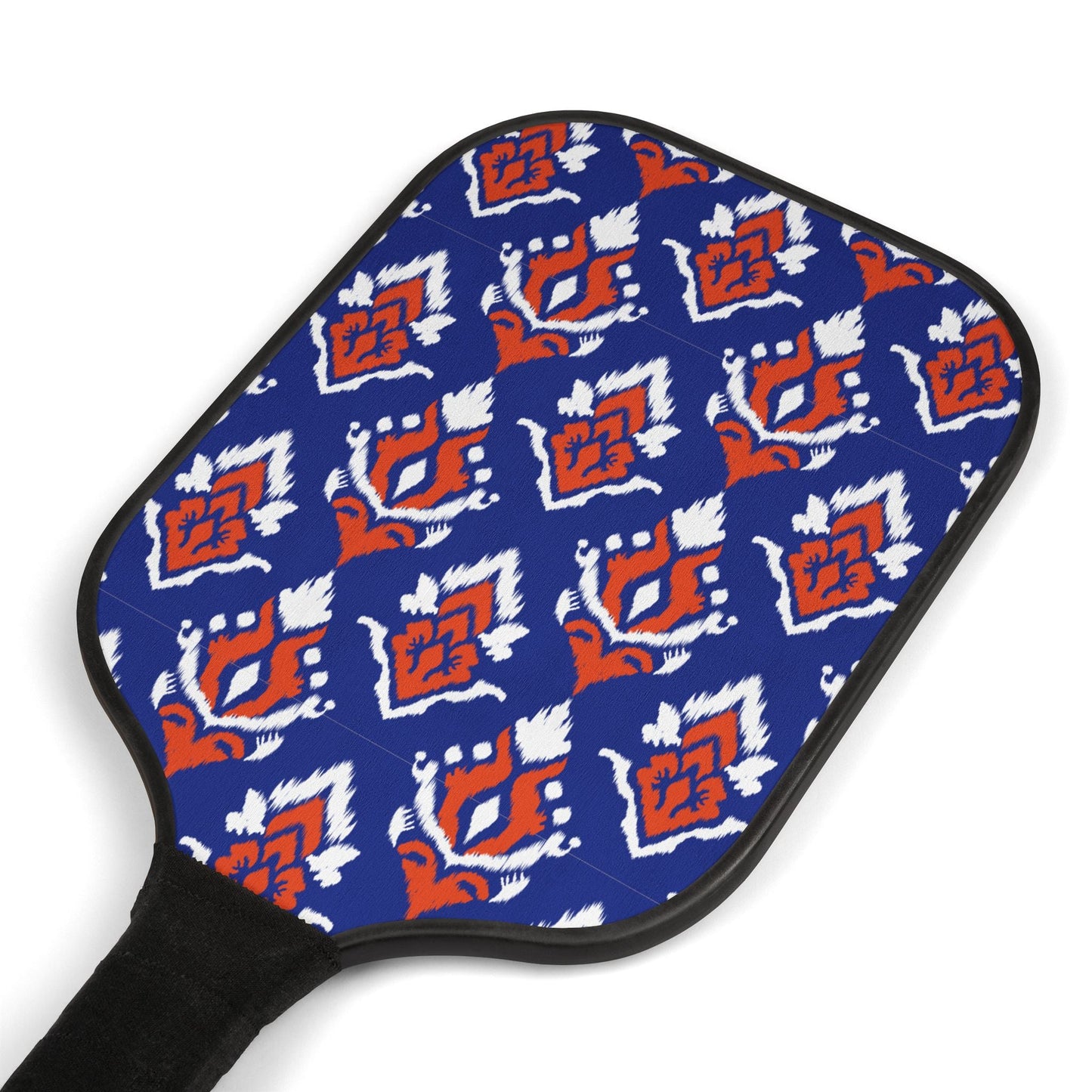 Pickleball Paddle Kit | Bright Blue & Orange | Ikat