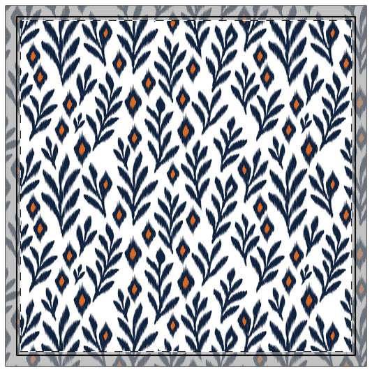 Napkins | Orange & Blue | Laurel