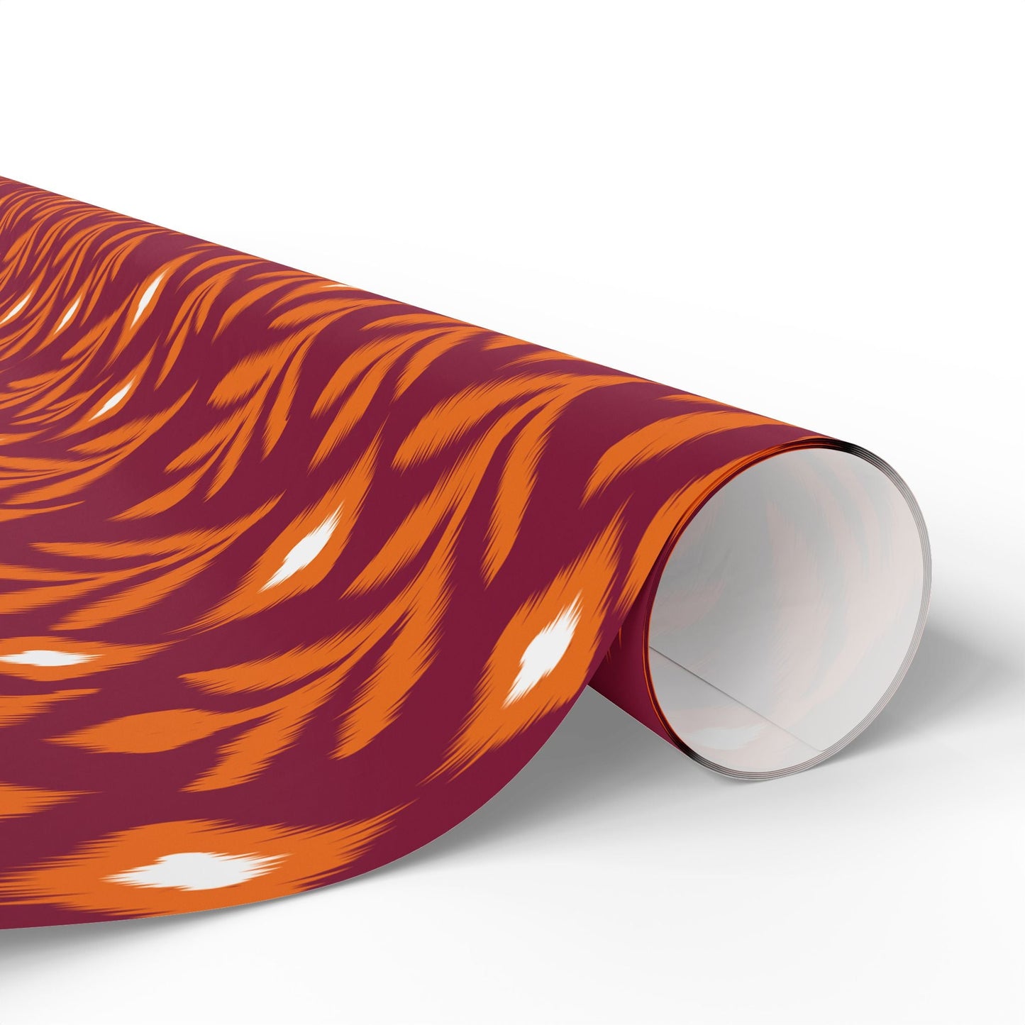 Gift Wrap | Maroon & Orange | Laurel