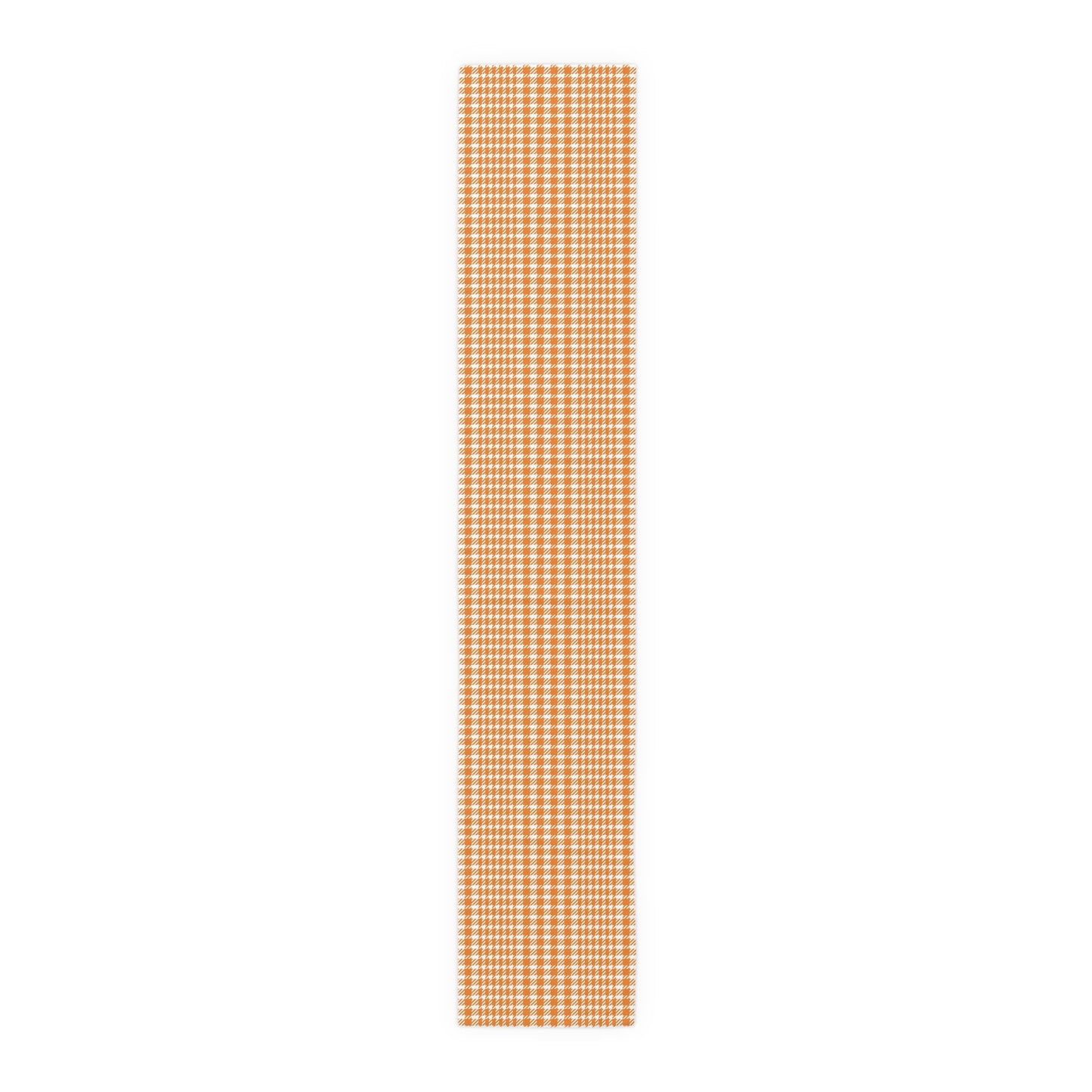 Table Runner | Orange & White | Tweed