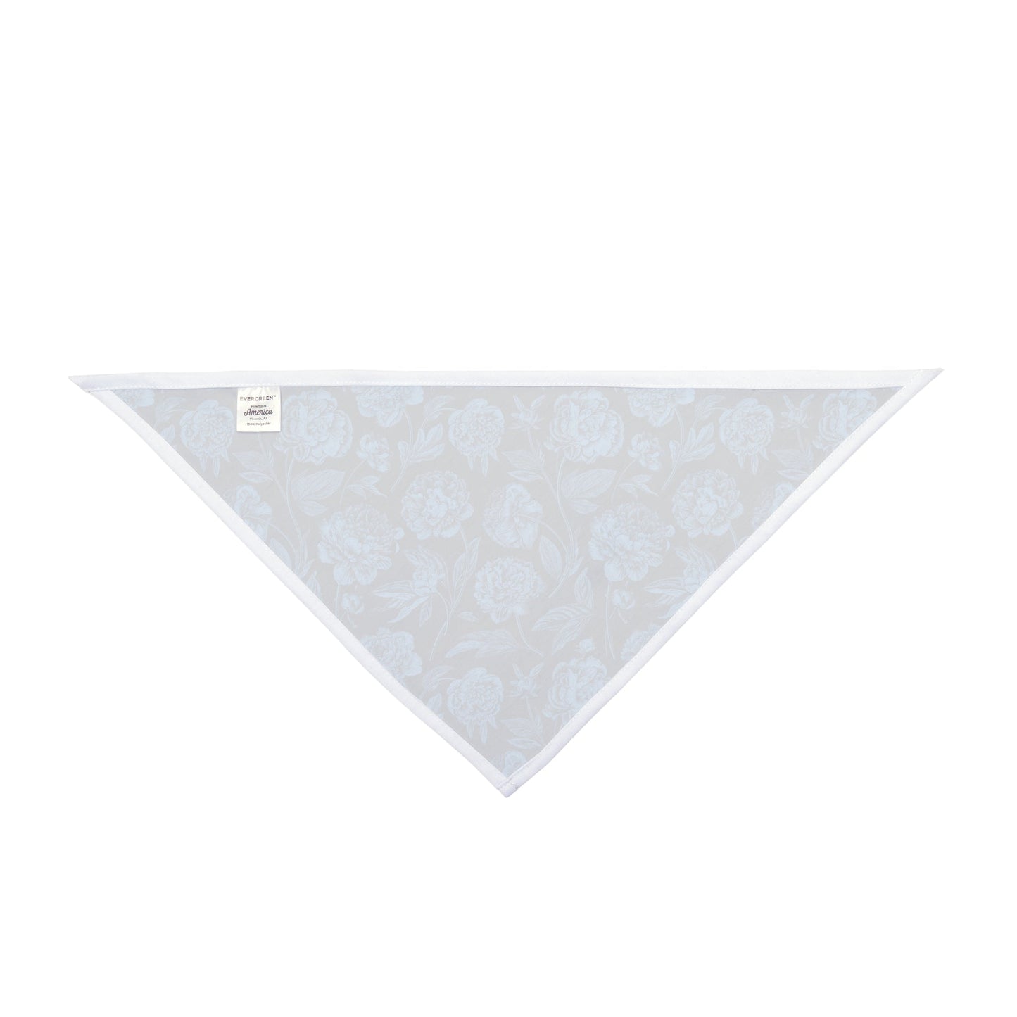 Pet Bandana | Light Blue & White | Peony