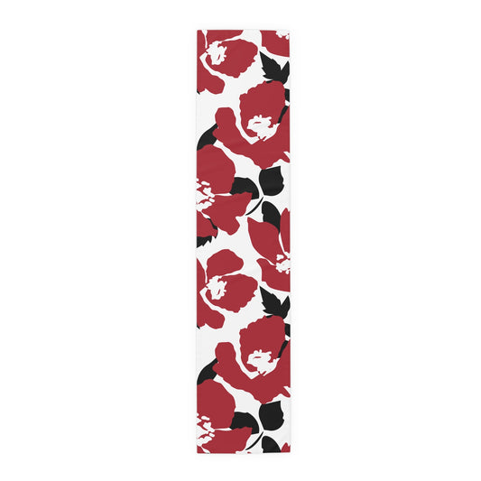 Table Runner | Red & Black | Poppy