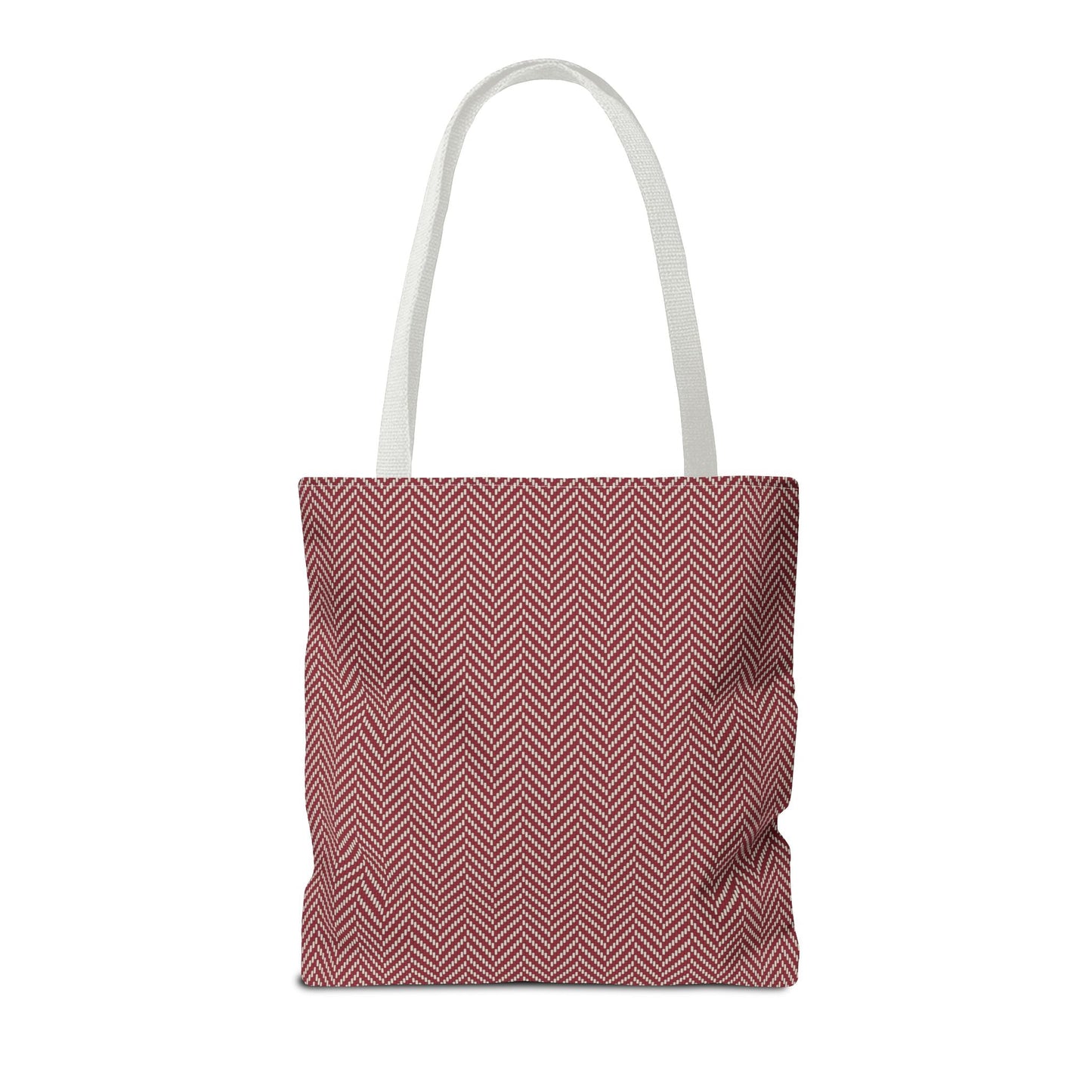 Tote Bags | Maroon & White | Herringbone
