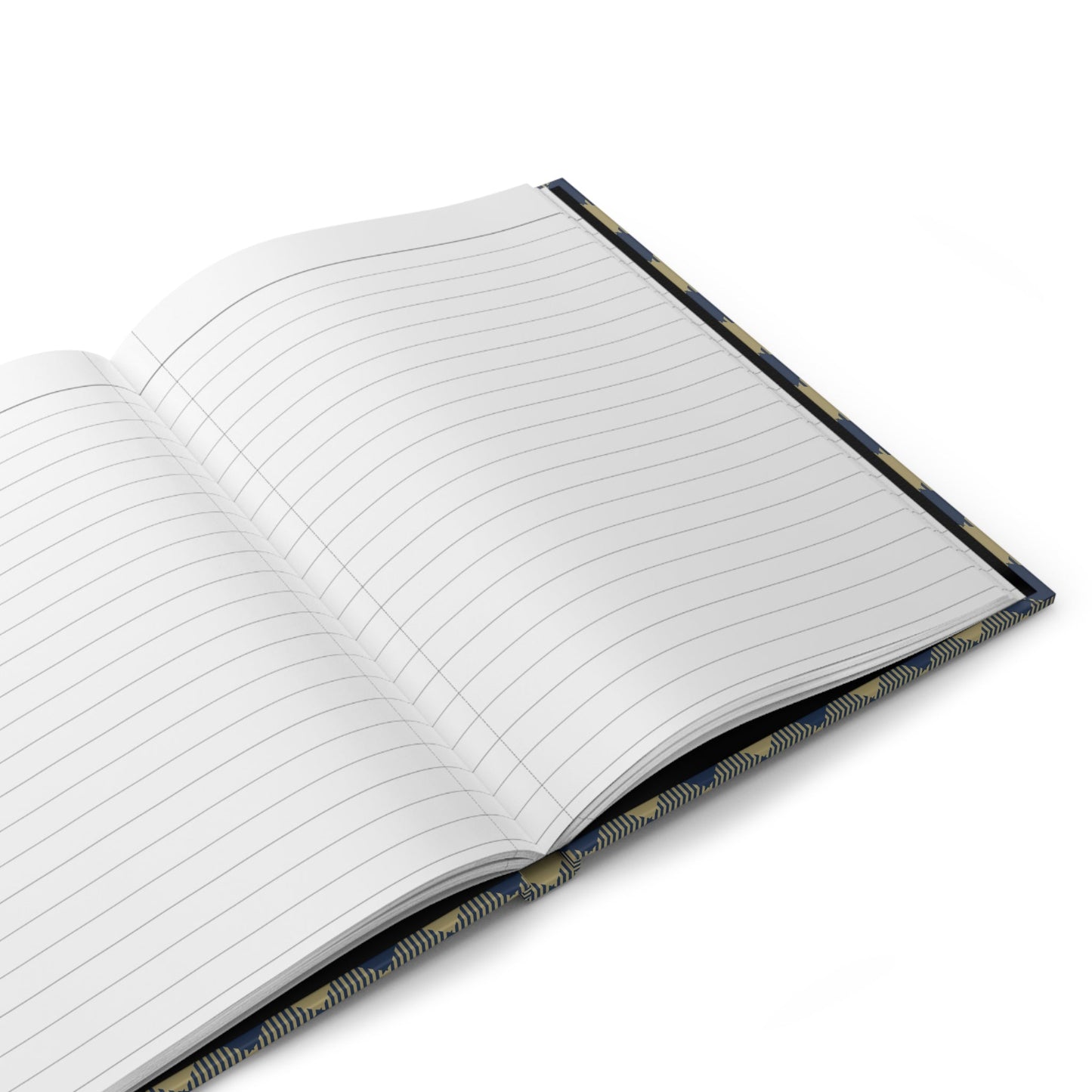 Hardcover Journal | Blue & Gold | Gingham