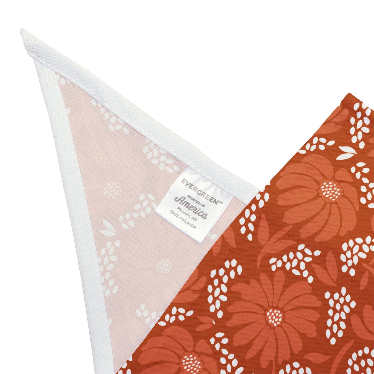 Pet Bandana | Dark Orange & White | Bellis