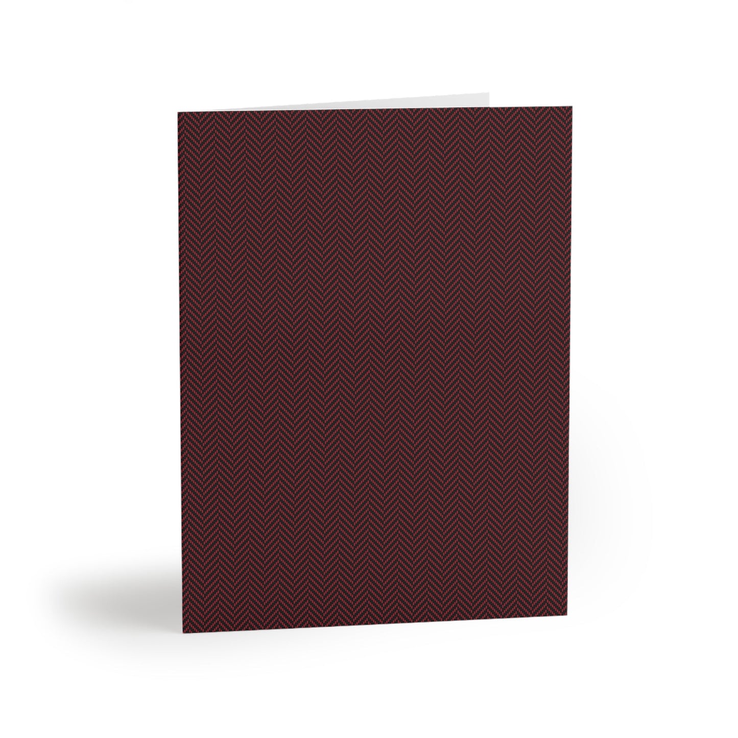 Notecards | Red & Black | Herringbone