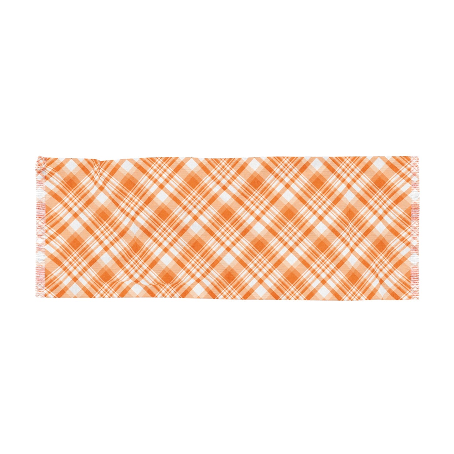 Scarf | Orange & White | Tartan