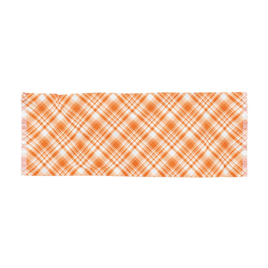 Scarf | Orange & White | Tartan