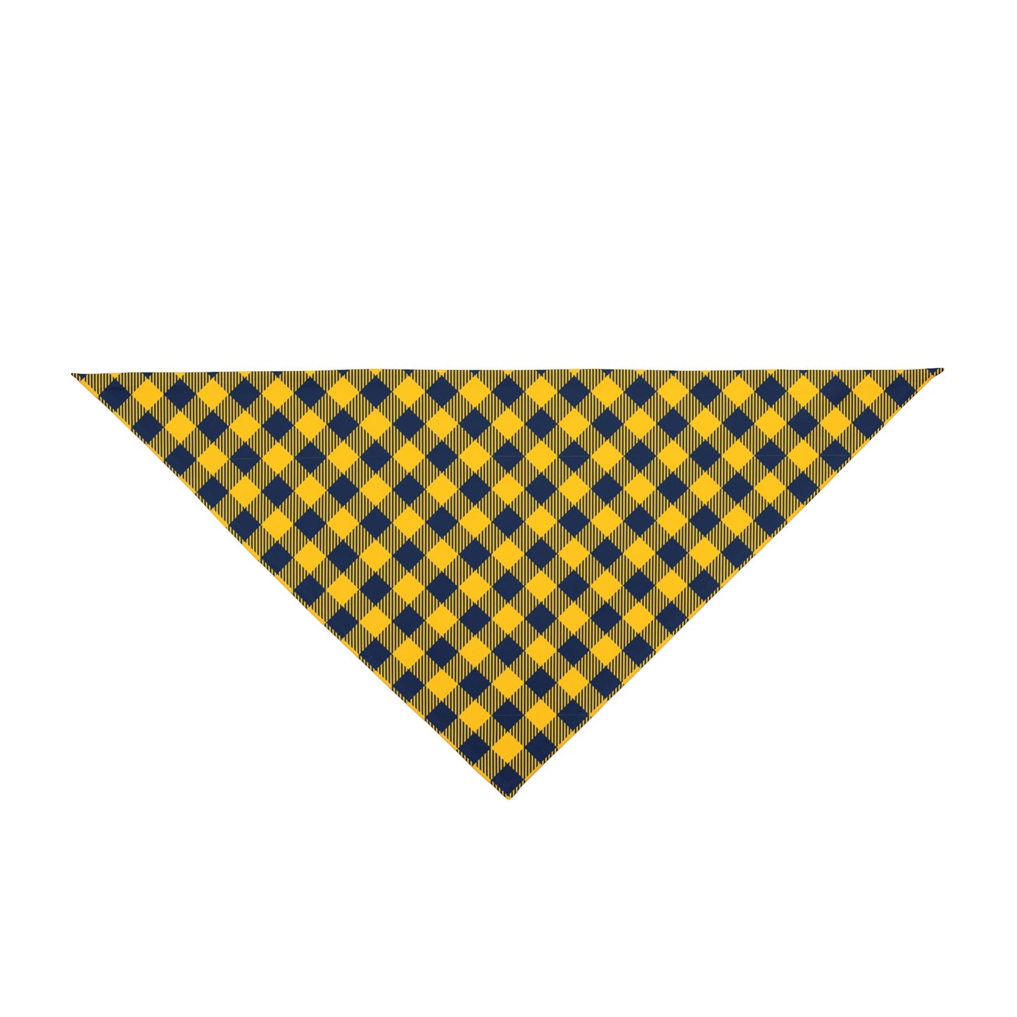 Pet Bandana | Yellow & Blue | Gingham