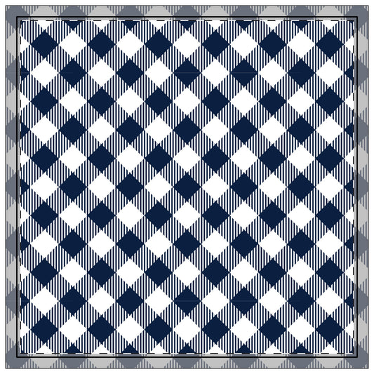 Napkin 4-set | Navy & White | Gingham