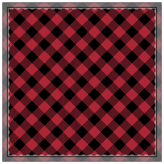 Napkin 4-set | Red & Black | Gingham