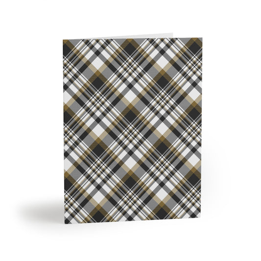 Notecards Set | Black & Gold | Tartan