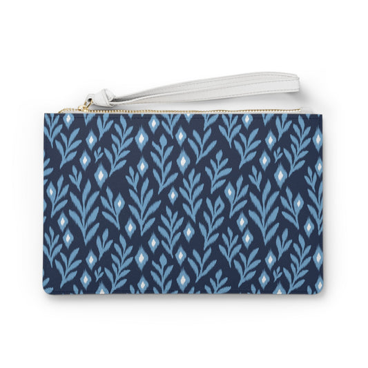 Clutch Bag | Light Blue & White | Laurel