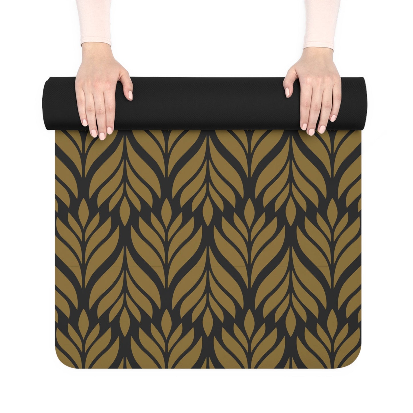 Yoga Mat | Black & Gold | Palm