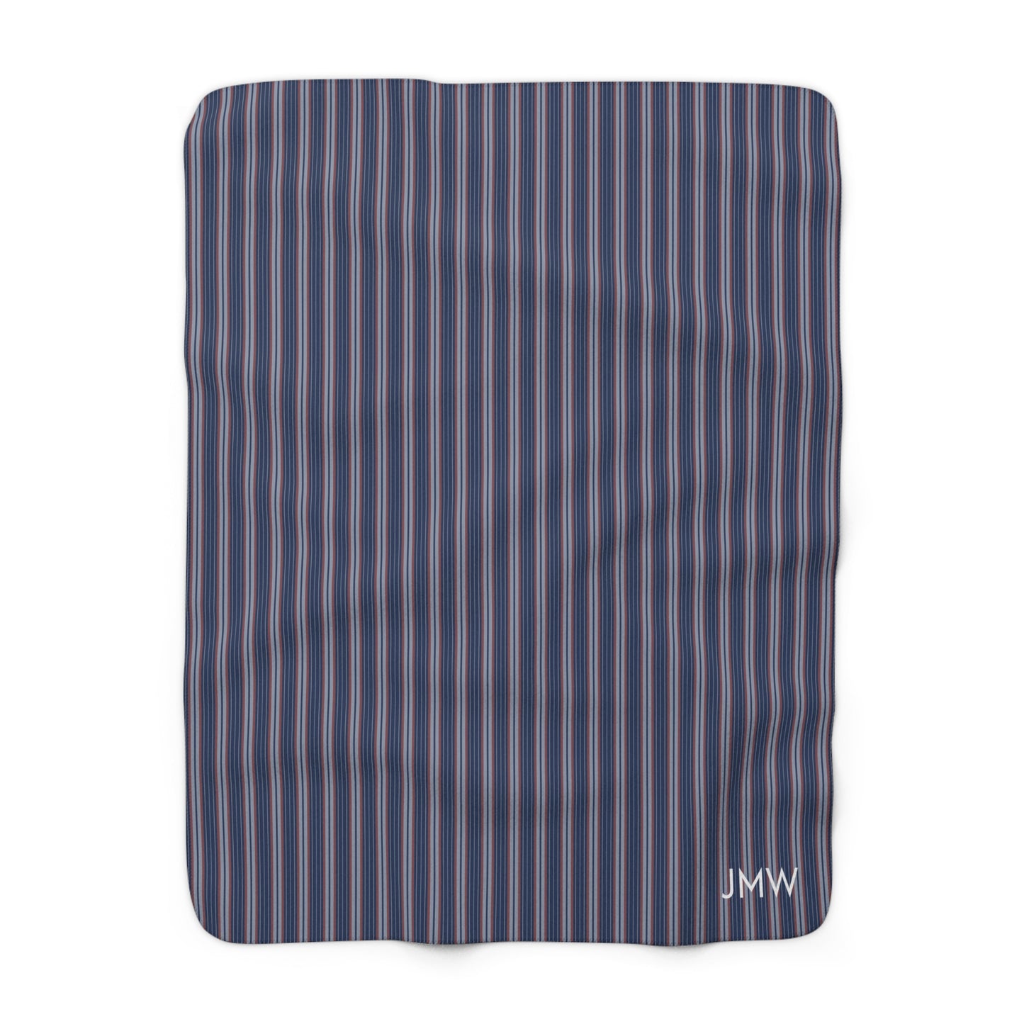 Sherpa Fleece Blanket- Personalized | Charlottesville, Virginia | Stripe