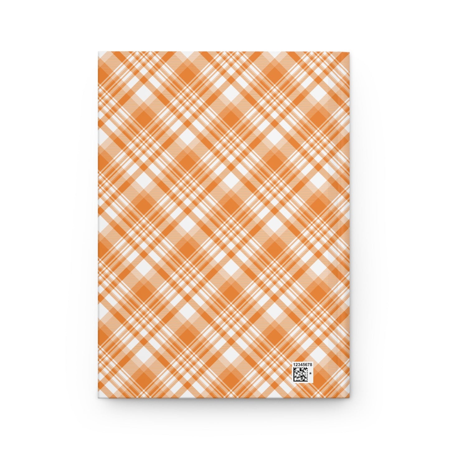 Hardcover Journal | Orange & White | Tartan
