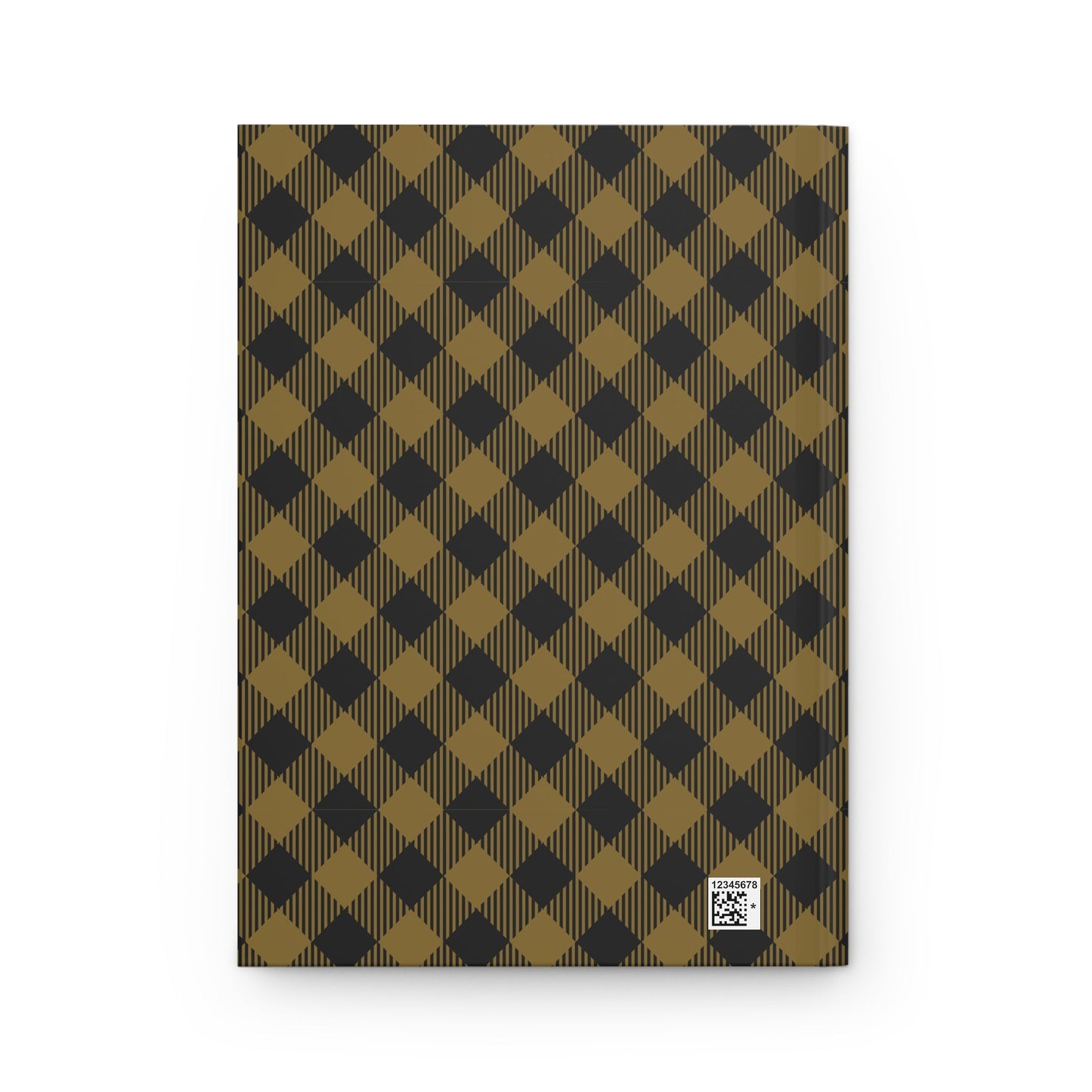 Hardcover Journal | Black & Gold | Gingham