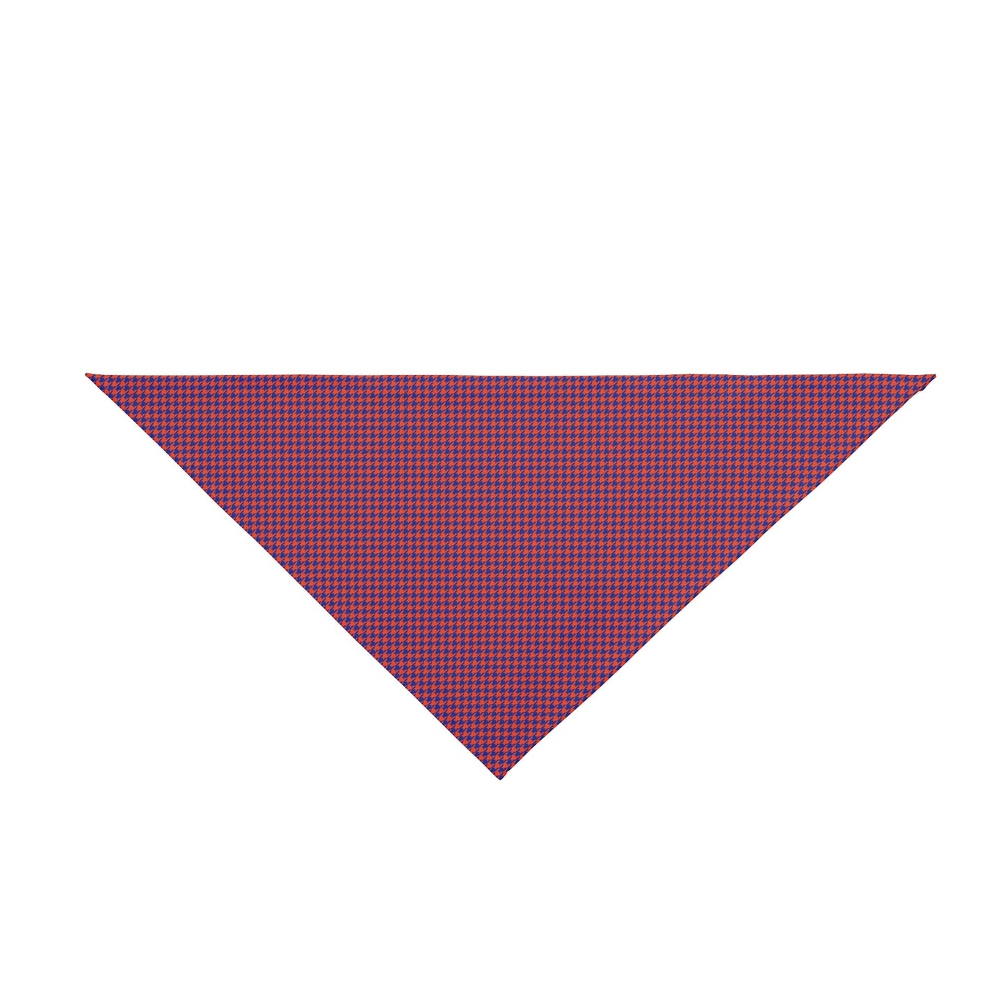 Pet Bandana | Bright Blue & Orange | Houndstooth