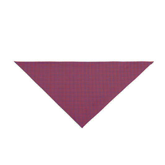 Pet Bandana | Bright Blue & Orange | Houndstooth