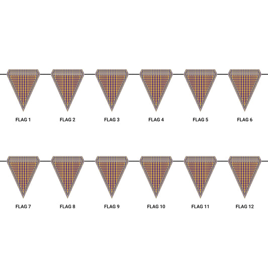Flag Garland | Baton Rouge, Louisiana | Tweed