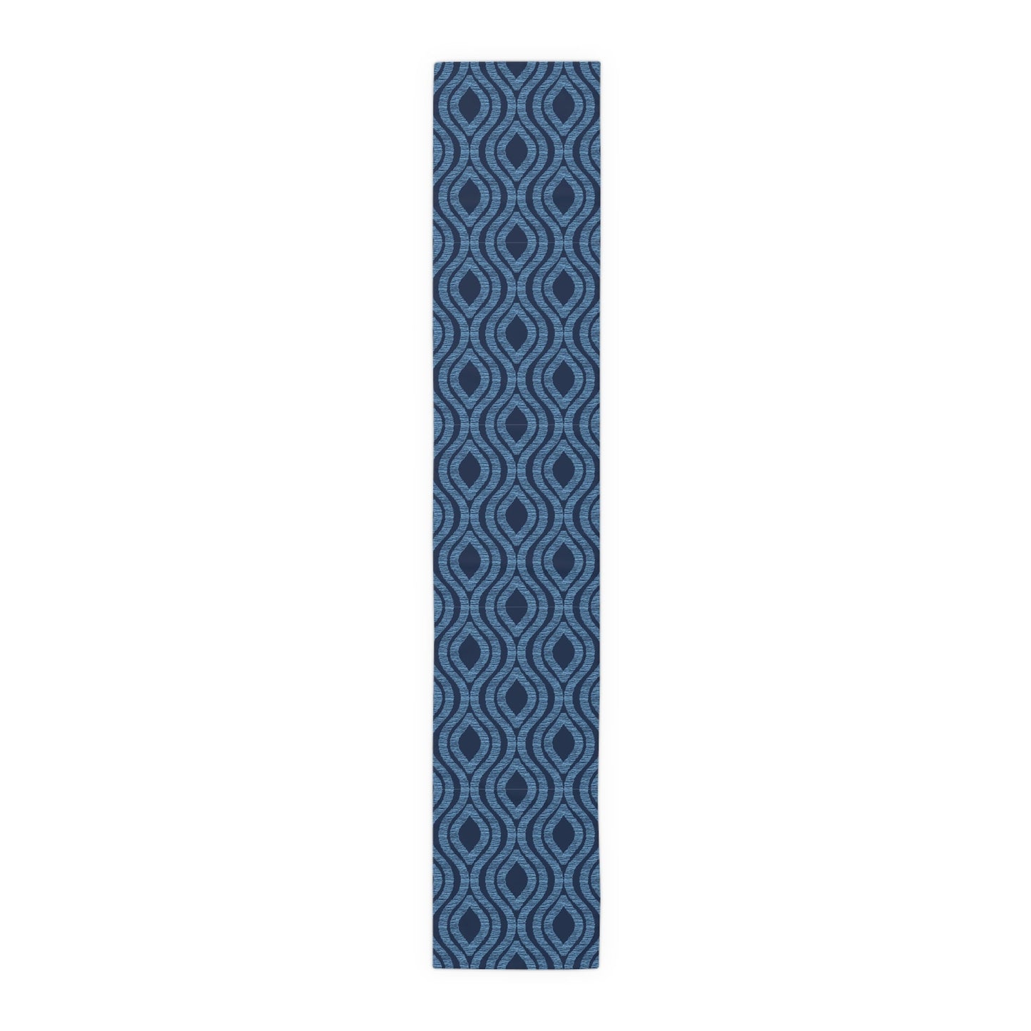 Table Runner | Light Blue & White | Ogee