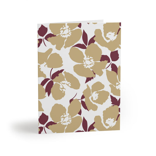 Notecards | Maroon & Gold | Poppy