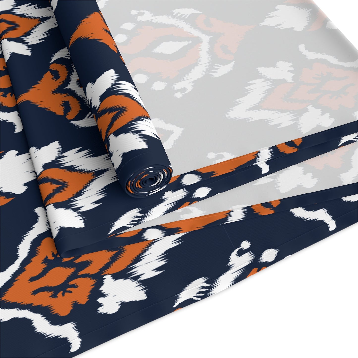 Table Runner | Orange & Blue | Ikat