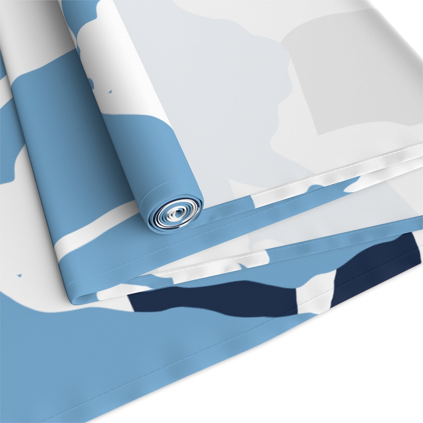 Table Runner | Light Blue & White | Poppy