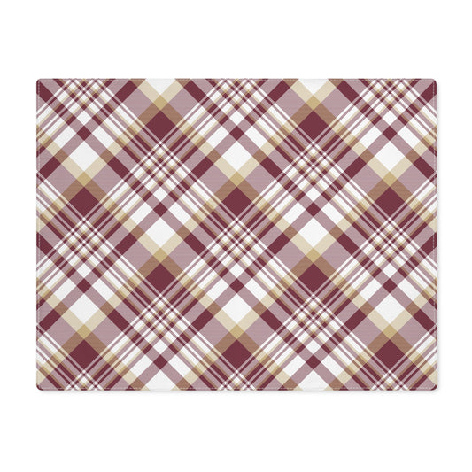 Placemat | Maroon & Gold | Tartan
