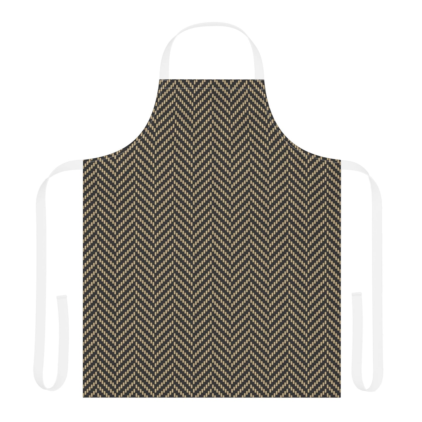 Apron | Black & Gold | Herringbone