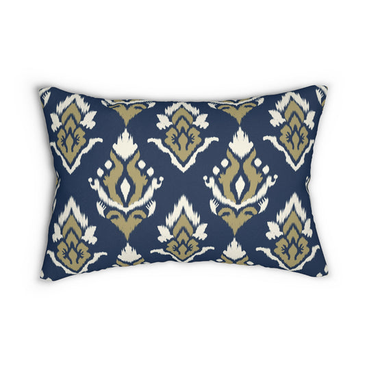 Pillow | Blue & Gold | Ikat