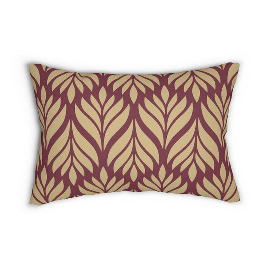 Pillow | Maroon & Gold | Palm