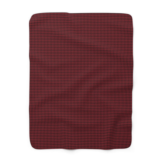 Sherpa Fleece Blanket | Athens, Georgia | Houndstooth