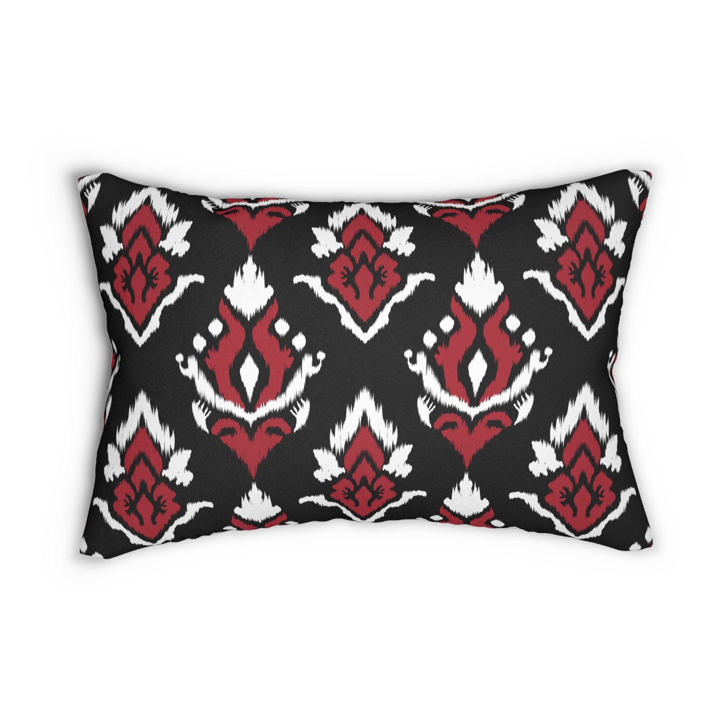 Pillow | Red & Black | Ikat