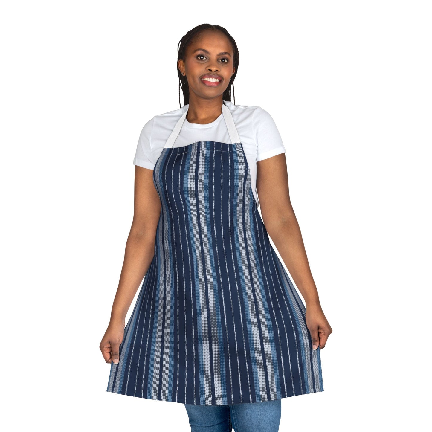 Apron | Light Blue & White | Stripe