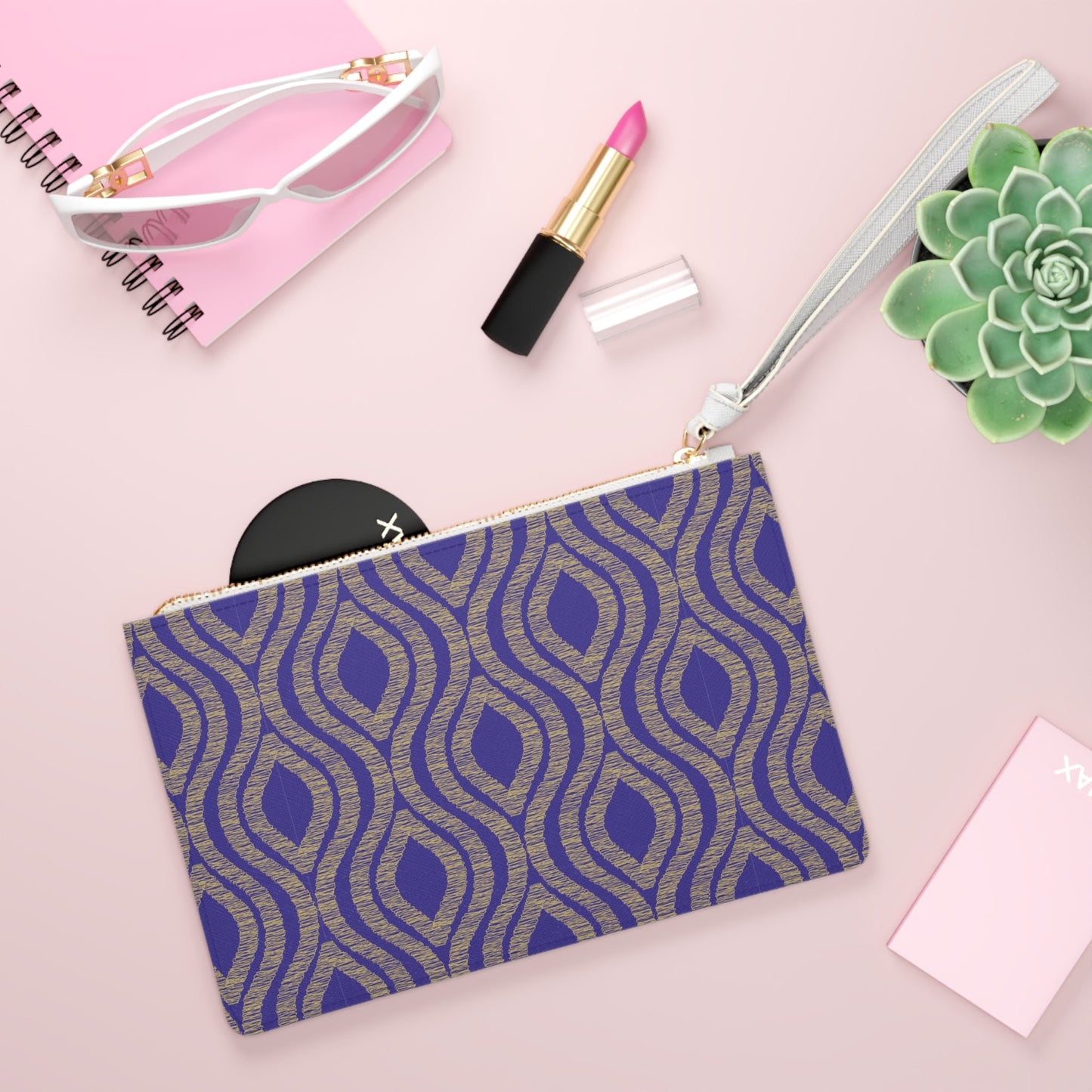 Clutch Bag | Purple & Gold | Ogee