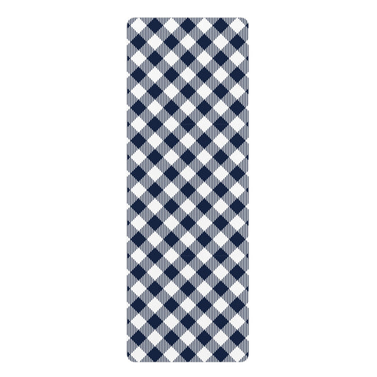 Yoga Mat | Navy & White | Gingham