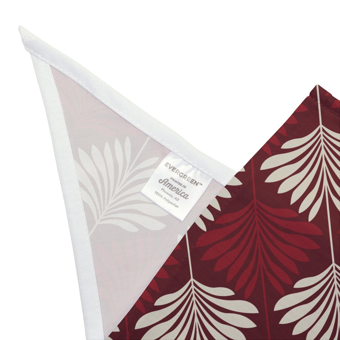 Pet Bandana | Maroon & White | Deco