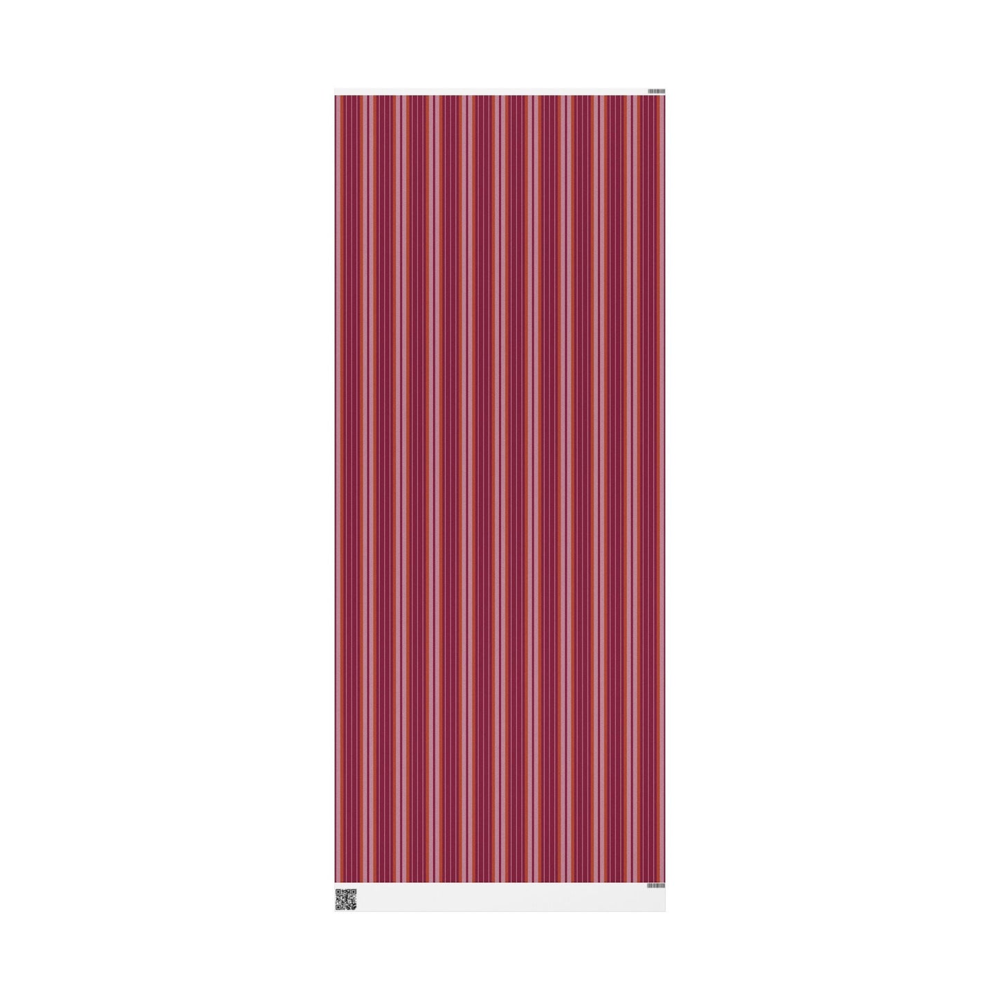 Gift Wrap | Maroon & Orange | Stripe