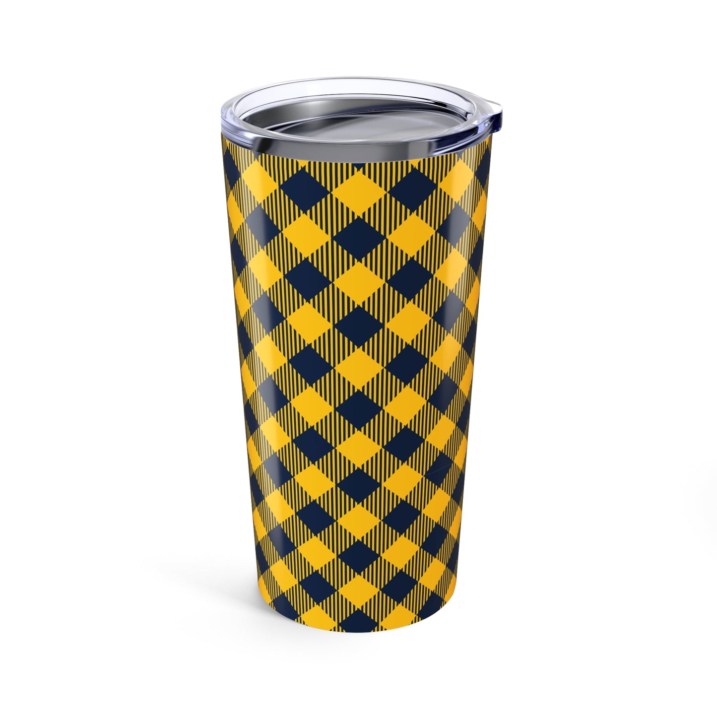 Tumbler | Yellow & Blue | Gingham