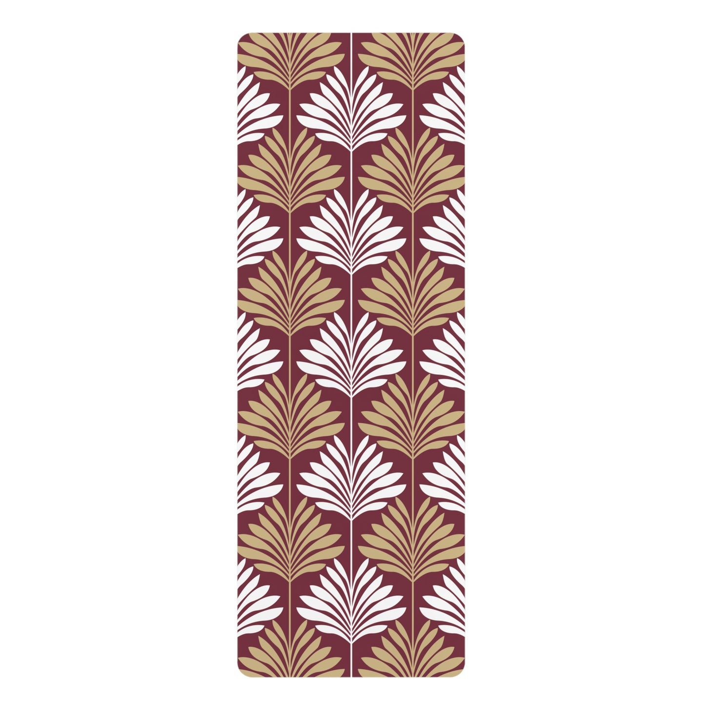 Yoga Mat | Maroon & Gold | Deco