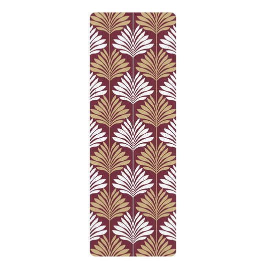 Yoga Mat | Maroon & Gold | Deco
