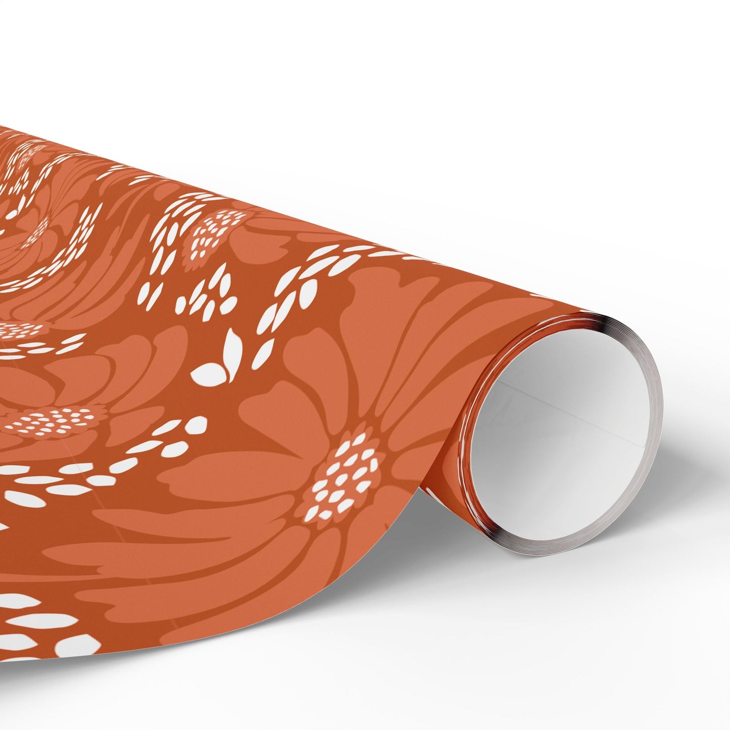 Gift Wrap | Dark Orange & White | Bellis